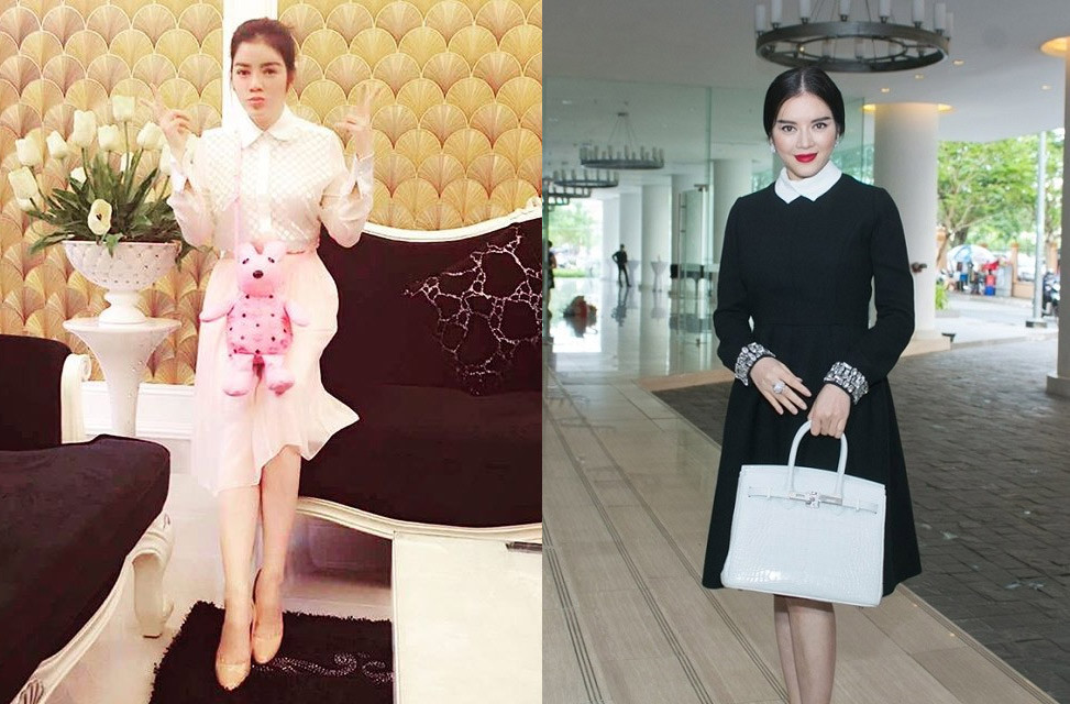 Chiếc túi gấu bông đính pha lê swarovski nhìn tưởng đơn giản nhưng giá tới gần 900 triệu đồng (trái). Chiếc túi Hermes làm từ da cá sấu bạch tạng trị giá 1,6 tỷ đồng và chỉ có 2 chiếc trên thế giới.