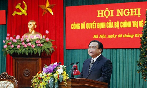 Ong Hoang Trung Hai lam Bi thu Thanh uy Ha Noi