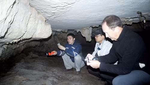 Chuyện gia Paul Dingwall tại động Người Xưa.