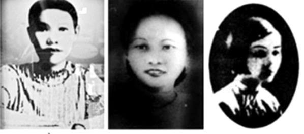 Một người nữa là Lê Thị Ngọc Sương. Cô gái người Quảng Ngãi, chẳng phải ai xa lạ, chính là chị ruột thi sĩ Bích Khê, bạn văn chương của Hàn Mặc Tử. (Ảnh: Người ngoài cùng bên phải).