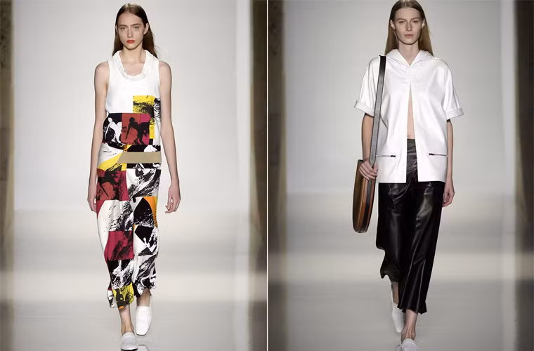 Bộ sưu tập mới của bà Beck có phong cách tối giản nhưng nổi bật bởi những hình in đầy màu sắc và bắt mắt.