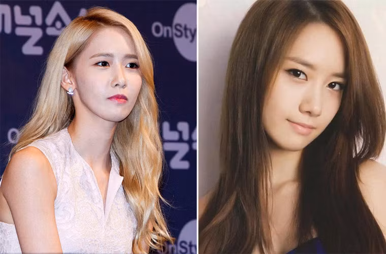 Đặc biệt khi ống kính máy ảnh chụp ở một góc khác (trái), trông nữ ca sĩ 25 tuổi trông xấu hơn cả khi cô không trang điểm.