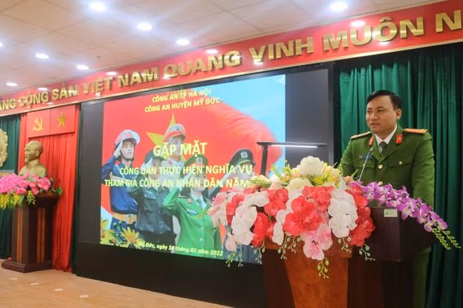 Thượng tá Nguyễn Tiến Đạt - Trưởng Công an huyện Mỹ Đức được điều động giữ chức vụ Trưởng phòng Tham mưu Công an TP Hà Nội.