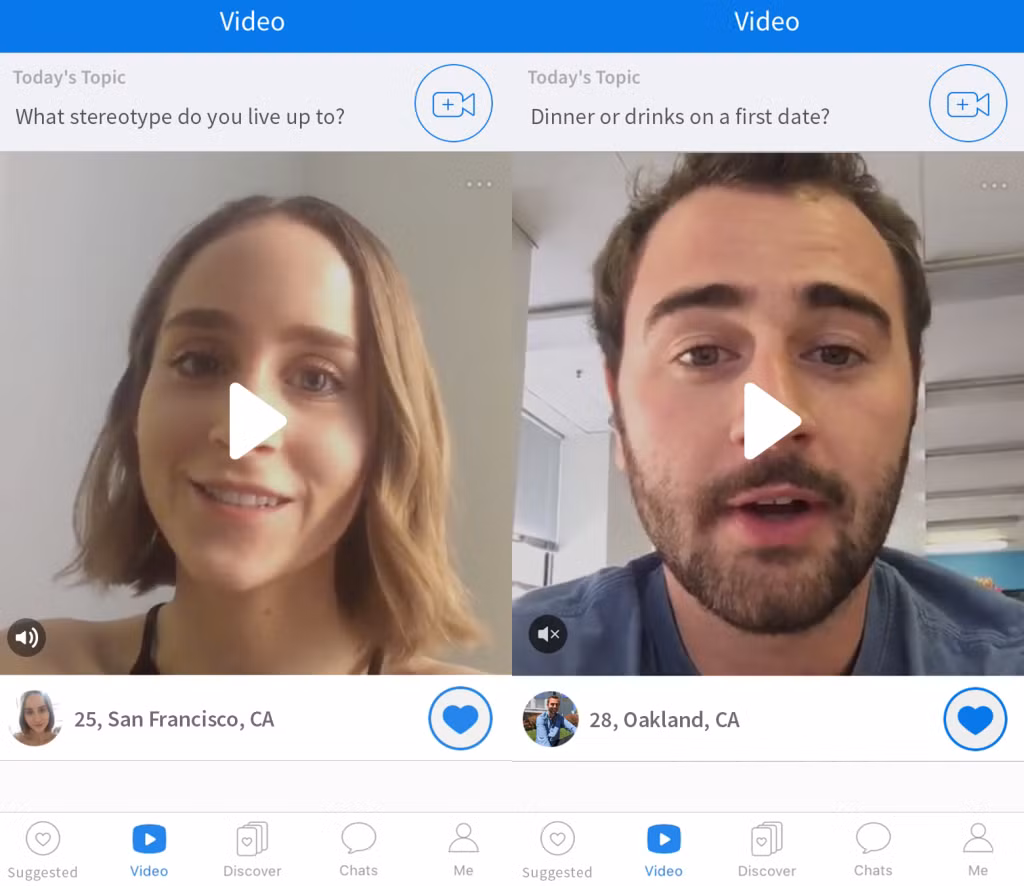 5. Coffe meets bagel. Với giao diện trực quan, hướng sử dụng có khác biệt hơn Tinder hay Hinge khi không hiển thị thông tin một người dùng nào đó mà hiển thị dưới dạng các ô liên tiếp dễ dàng tương tác. Giống với Hinge, CMB đưa ra hành lang câu hỏi tạo nên những tiêu chuẩn cho bản thân người dùng nhằm tạo sự tương thích trong gợi ý “tương hợp”.