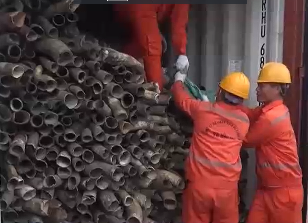 Phat hien gan nua tan nga voi nhap lau duoc tron lan vao sung bo