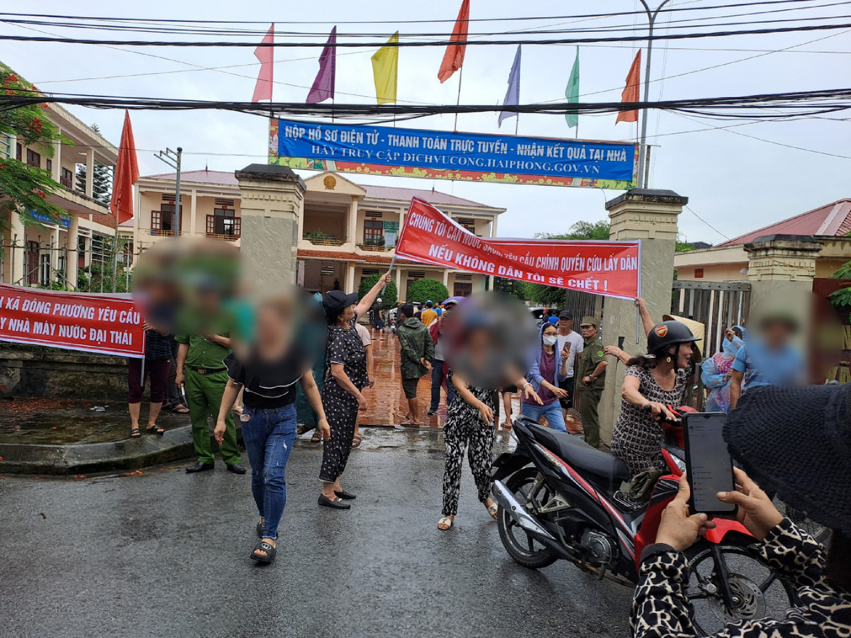 Hai Phong: Hang tram ho dan keu cuu vi nuoc sinh hoat co mui hoi-Hinh-3