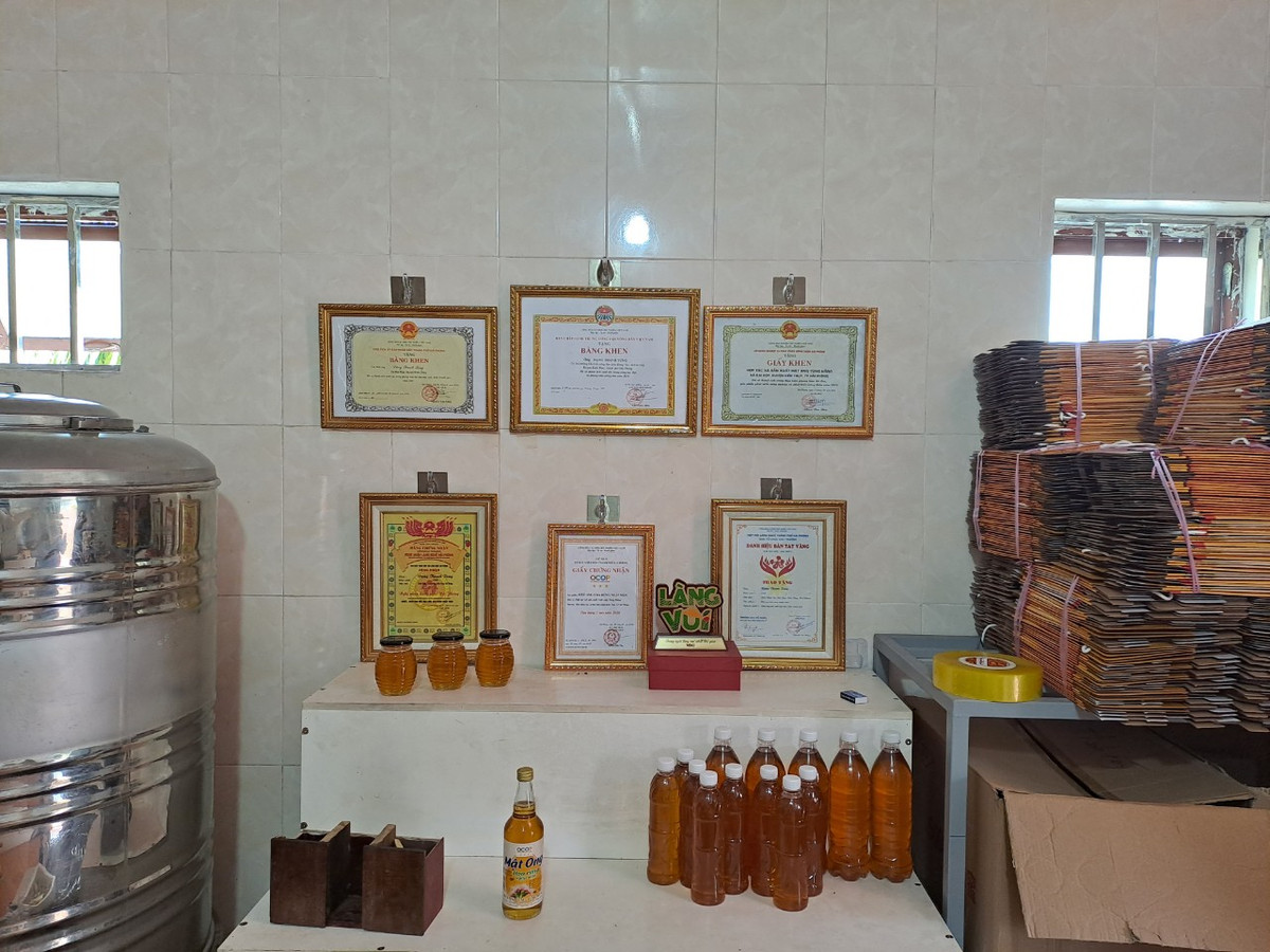 Trong suốt hơn 20 năm nuôi ong, ông Tùng cũng luôn là người đi tiên phong trong việc cải tiến kỹ thuật để phát triển đàn ong mạnh hơn.