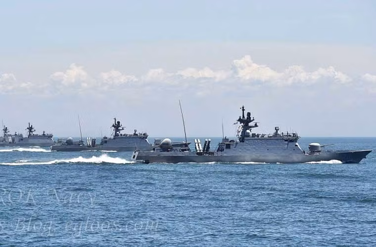 Tham gia tập trận chủ yếu là các tàu tuần tra Gumdoksuri (hay còn được gọi là lớp PKG) có lượng giãn nước 570 tấn.