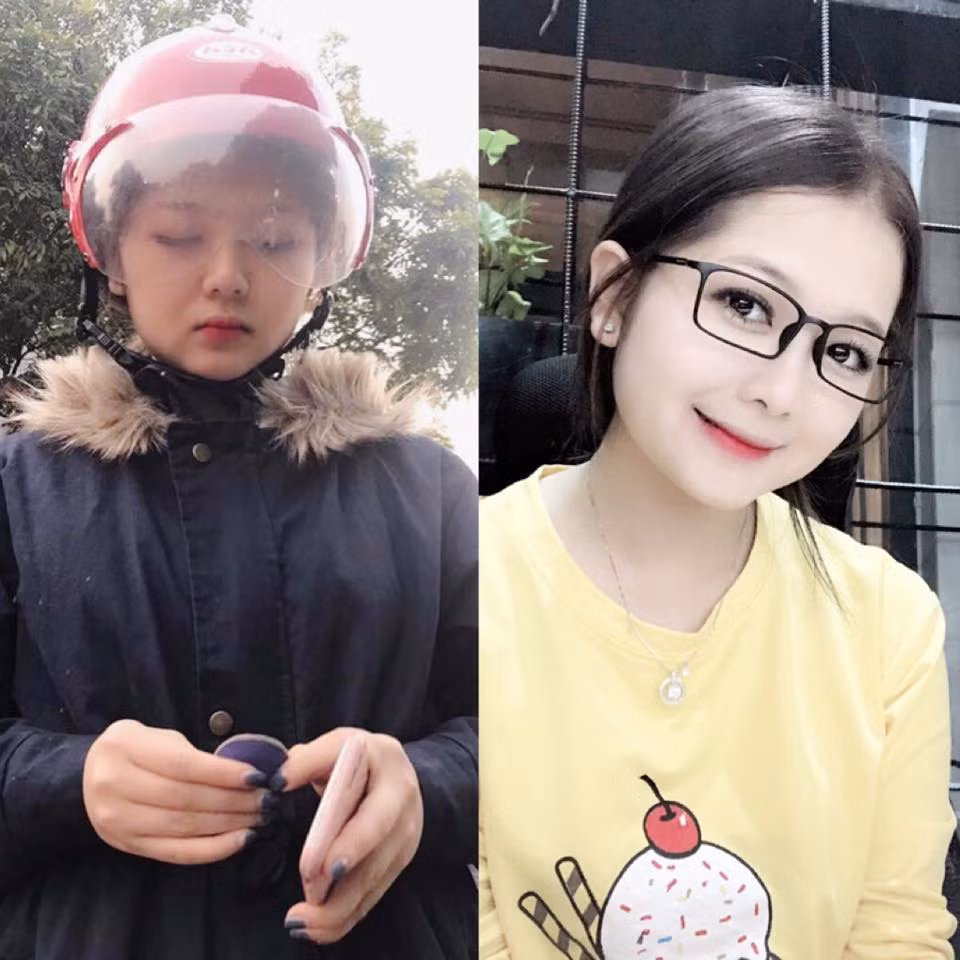 Nhờ make up khuôn mặt cô bạn đã trở nên sáng và tươi tắn hơn rất nhiều.