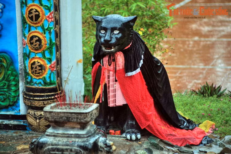 Một ngày nọ, được tin Thầy Thím qua đời, dân làng vội vã vào đến nơi thì thấy hai ngôi mộ bằng cát trắng phau được thú rừng vun đắp. Hằng năm, cứ đến mùng năm tháng Giêng âm lịch, người ta thấy có đôi Bạch – Hắc Hổ thường xuyên về tảo mộ, phủ phục gần đó canh gác cho ngôi mộ.