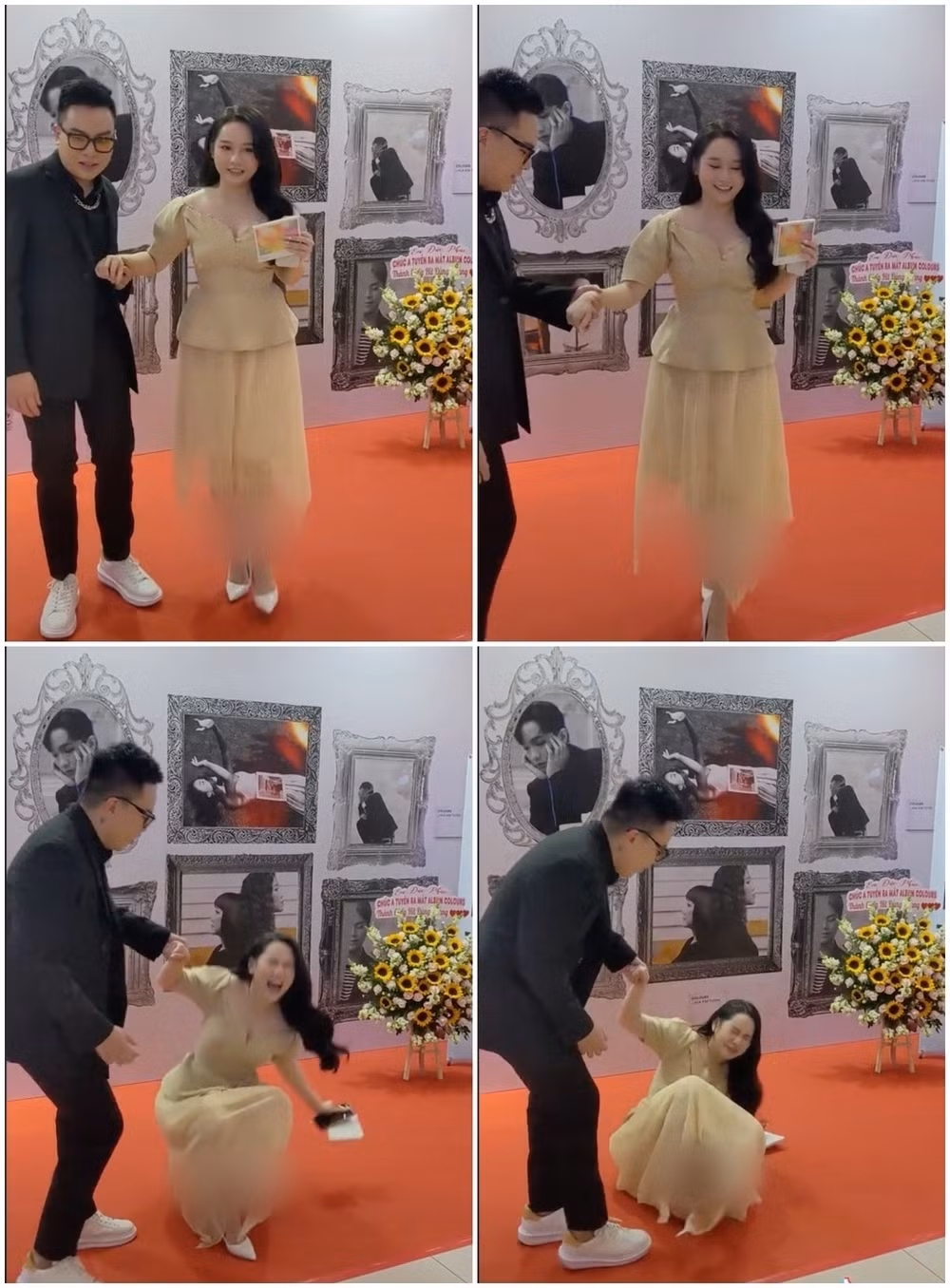 Ngoài ra, bệnh thoái hóa khớp từng làm người đẹp 9x gặp nhiều khó khăn, liên tục ngã khi đi dự thảm đỏ.