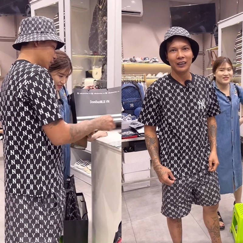 Bước vào cửa hàng đồ hiệu, Lộc Fuho đã khiến mọi người phải trầm trồ khi “chốt” một câu “xanh rờn”, giống hệt tổng tài trong phim Hàn Quốc: “Bây giờ em thích cái nào em lấy cái đó đi”.