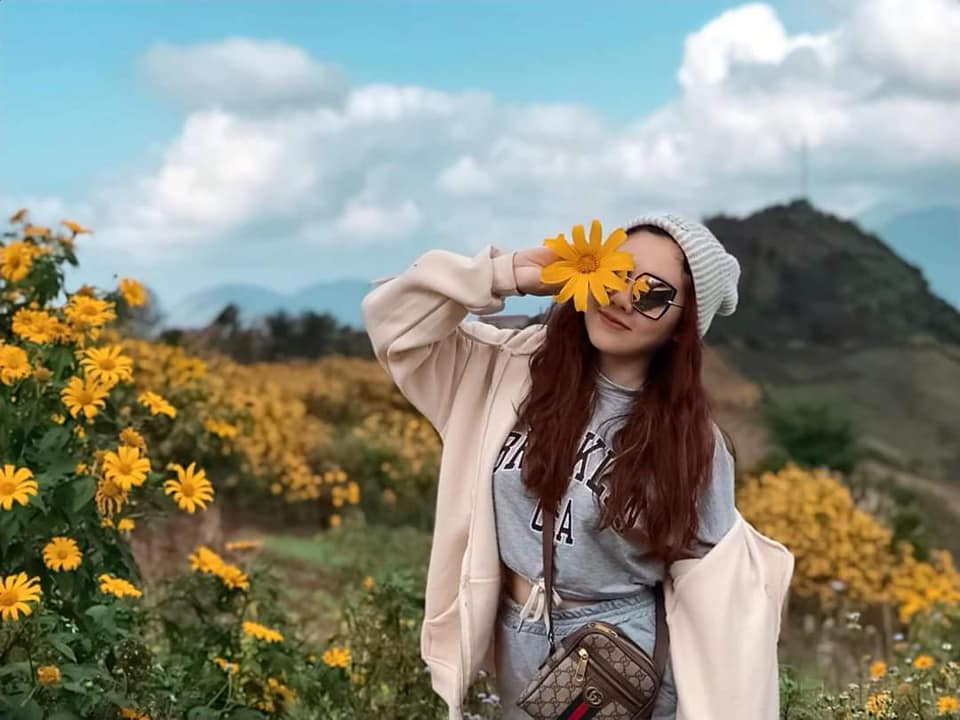 Vào cuối tháng 11 hằng năm, vùng đất Lai Châu “chính thức” chìm đắm trong sắc vàng của loài hoa ấy. Ảnh: Trần Huỳnh Lai Châu