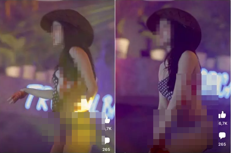 Khi nhìn loạt hình ảnh phản cảm của cô gái trẻ vẫn làm người xem nóng mắt. Đa phần bày tỏ ngán ngẩm khi nhìn cảnh này.