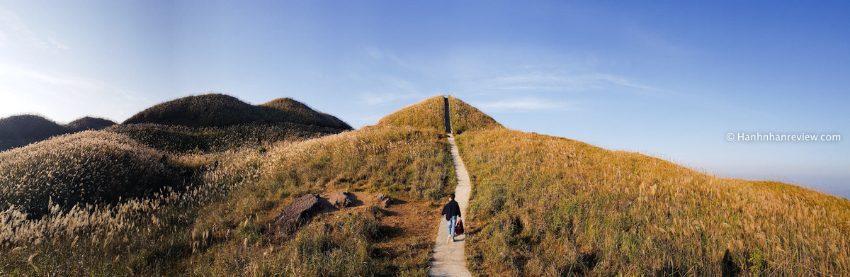 Khi hoa lau đồng loạt nở bung trắng xóa cũng là lúc thời tiết Bình Liêu đón những đợt gió heo may đầu tiên. Ảnh: Hạnh Nhân