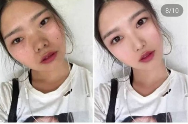 Vẻ ngoài "khác một trời một vực" của các nàng hot girl khiến cư dân mạng ngỡ ngàng.