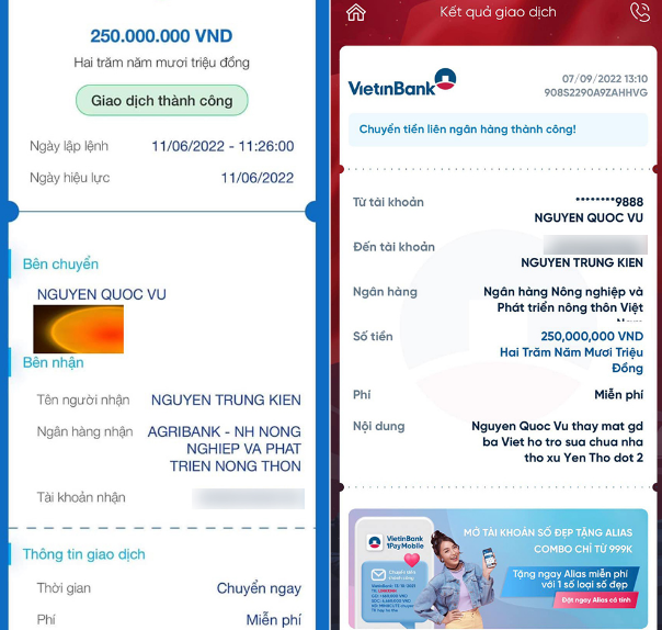 Vừa qua vợ chồng Đoàn Di Băng đã có chuyến thiện nguyện nhân dịp lễ Trung thu. Họ quyên góp số tiền nửa tỉ đồng để làm kinh phí giúp đỡ công trình thi công, tu sửa nhà thờ Yên Thổ. Vợ chồng cô đã chuyển hoàn tất toàn bộ 500 triệu đồng cho đối phương để tiến hành công tác sửa chữa.