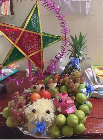 Phải tốn kha khá bưởi để làm một chú chó như thế này nhưng kết quả lại không giống như mong muốn. Ảnh: Tổng hợp