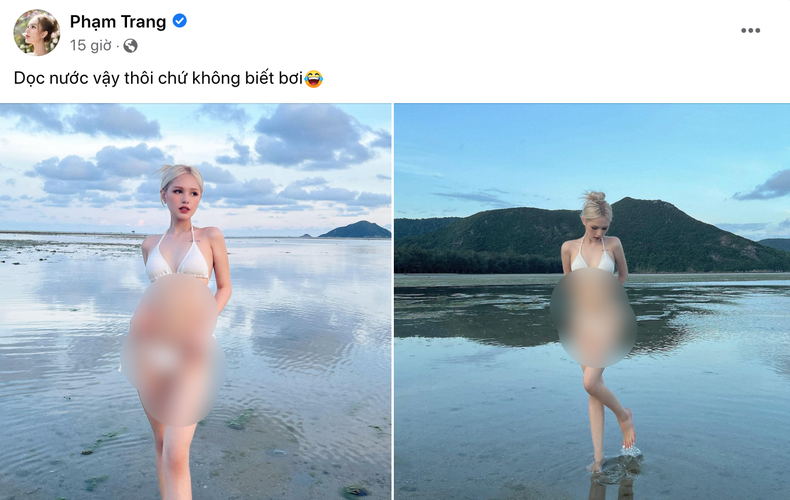 Tối 9/9, Xoài Non hào hứng chia sẻ hình ảnh mới trên Facebook cá nhân. Dưới bài viết, ai nấy cũng trầm trồ, dành lời khen cho nhan sắc "đẹp không cần chỉnh" của Xoài Non. Song bên cạnh đó, có người cho rằng nhìn bụng hot girl giống có bầu. Trước nghi vấn của mọi người, Xoài Non ngay sau đó đã lên tiếng đính chính. "Do đợt đi côn đảo ăn dữ quá nên nhìn giống có bầu thui. Khi nào có bầu tui thông báo cho mà nghe".