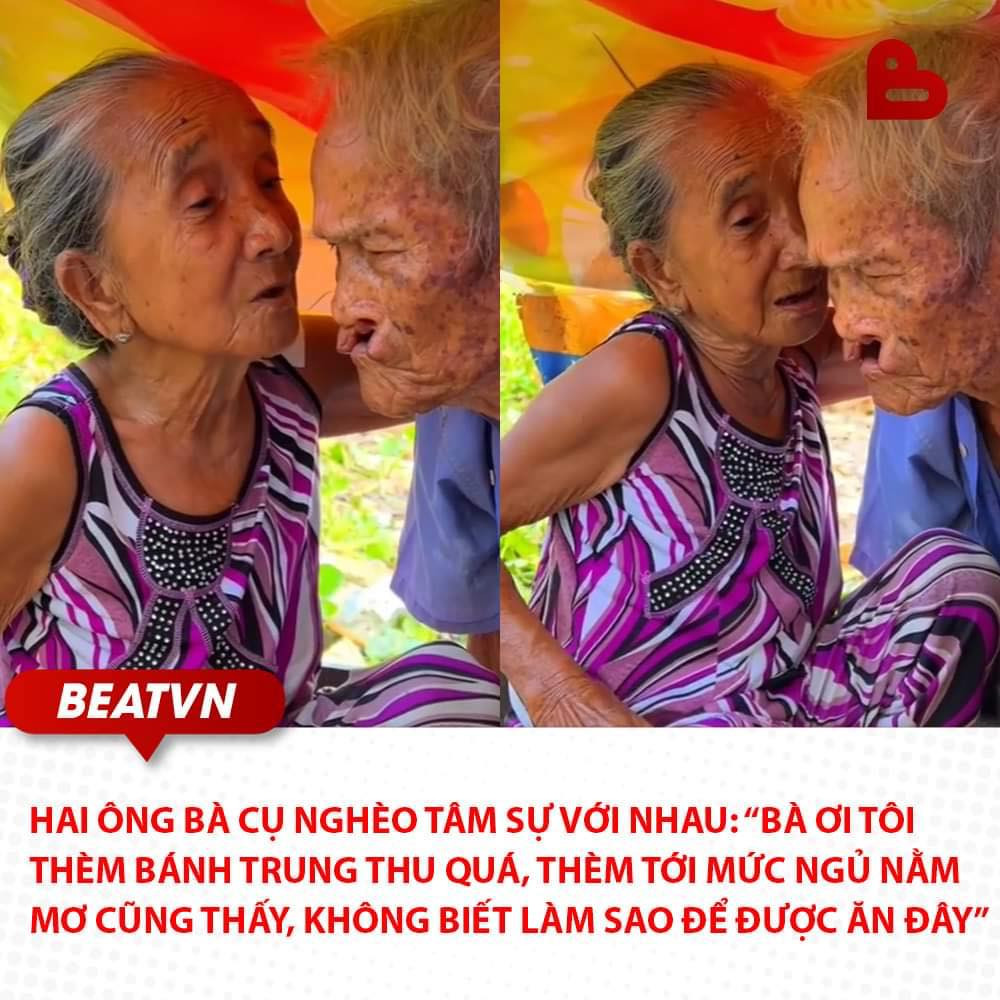 Đoạn clip ghi lại cảnh hai ông bà cụ sống trên một chiếc ghe ọp ẹp cũ nát, tâm sự với nhau chưa bao giờ được nếm mùi bánh Trung thu như nào, nhưng luôn luôn dành cho nhau những gì ngọt ngào ấm áp nhất đã khiến không ít cư dân mạng cảm động. Ảnh: Beat