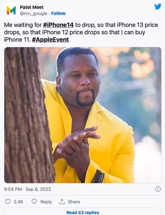 Chờ đợi iPhone 14 trình làng để iPhone 13, iPhone 12 giảm giá, từ đó có thể mua iPhone 11.