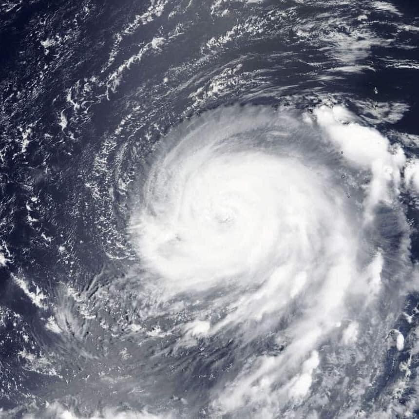 Theo đó ảnh chụp từ Trạm không gian bão Trami vào năm 2018 là ngày 25/9, và bão Noru hiện tại cũng khoảng thời gian này. Ảnh: Facebook