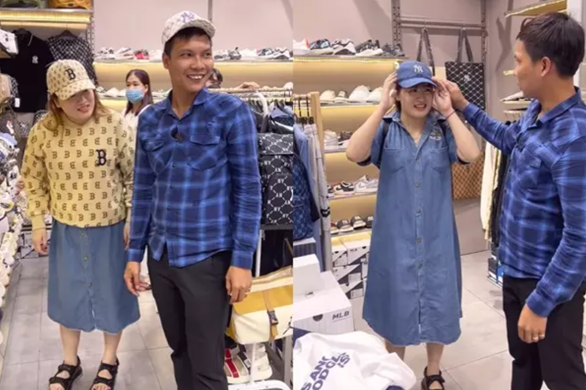 Lộc Fuho chơi lớn dẫn vợ đi mua sắm đồ hiệu đắt đỏ. Theo đó, anh quyết định chi 10 ngày lương để cùng vợ trải nghiệm cuộc sống của giới thượng lưu khiến cư dân mạng ngỡ ngàng. Ảnh: Chụp màn hình