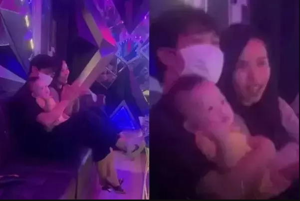 Trước đó trong một lần vô tình Công Phượng lộ ảnh bế con trai Mito cùng vợ tại quán karaoke. Được biết, đó là buổi tụ họp của các cầu thủ HAGL sau giờ tập. Đây là bức ảnh "rò rỉ" đầu tiên của con trai nam tiền đạo, ngay lập tức được chia sẻ rộng rãi trên mạng xã hội.