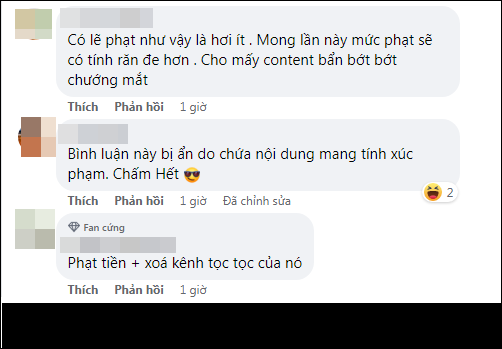"Phải ra sức răn đe những TikToker câu view bẩn như thế này", "Nên phạt tiền và xóa kênh TikTok", ...là những bình luận bức xúc của cộng đồng mạng. Ảnh: Chụp màn hình