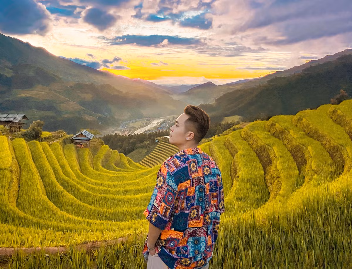 Mù Cang Chải cũng là điểm du lịch mùa lúa chín đẹp nhất miền Bắc nhất định phải ghé đến vào thời gian này. Ảnh: Hiếu Thiên