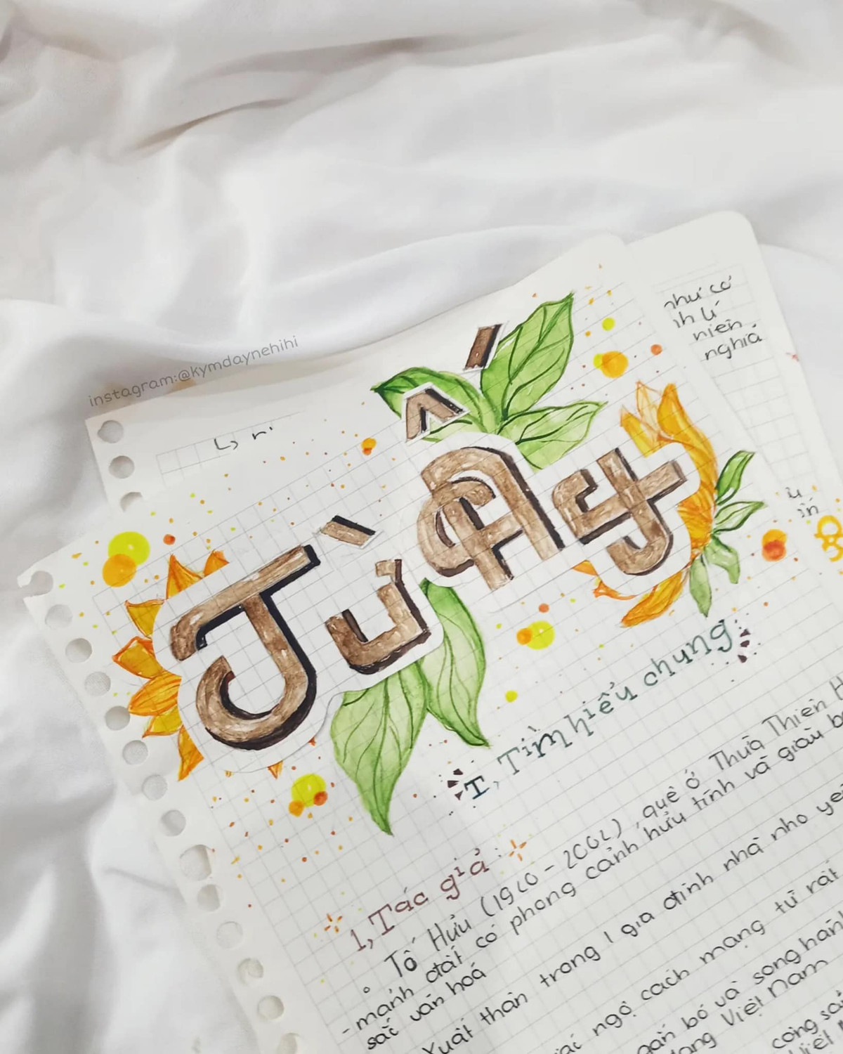 Công việc soạn văn thường bị nhiều học sinh chán ghét và thực hiện 1 cách đối phó. Thế nhưng những bức hình chụp lại cuốn vở soạn bài tuyệt đẹp của một bạn học sinh đã khiến mọi người phải xuýt xoa trầm trồ.