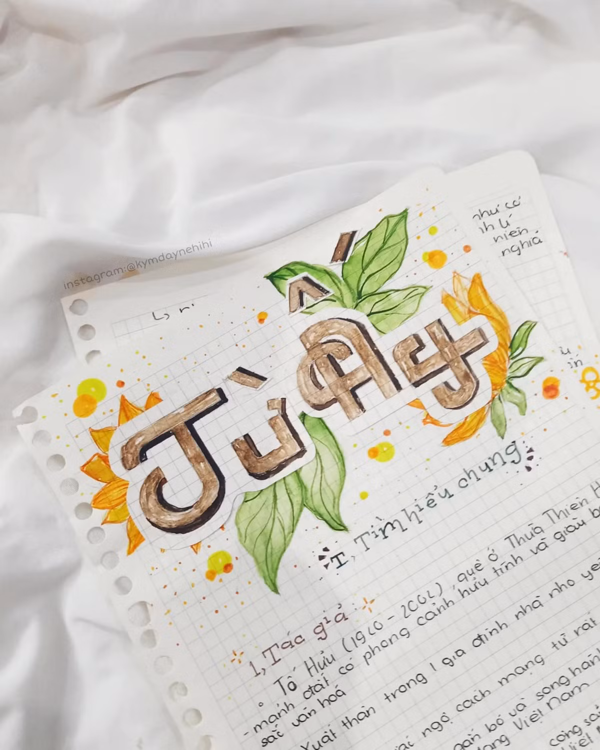 Công việc soạn văn thường bị nhiều học sinh chán ghét và thực hiện 1 cách đối phó. Thế nhưng những bức hình chụp lại cuốn vở soạn bài tuyệt đẹp của một bạn học sinh đã khiến mọi người phải xuýt xoa trầm trồ.