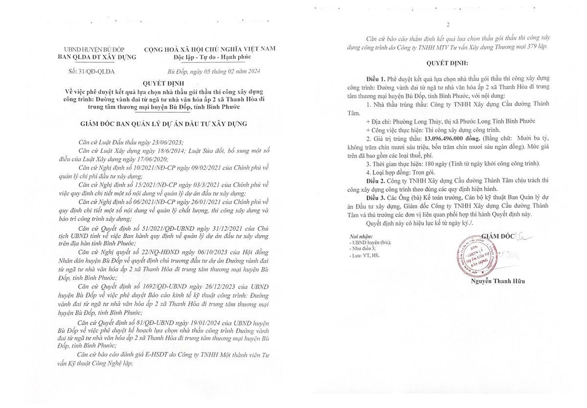 Binh Phuoc: Cty Cau duong Thanh Tam thang goi hon 26 ty tai Bu Gia Map-Hinh-2