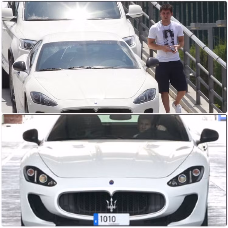 Chiếc Maserati thứ hai của anh là GranTurismo MC Stradale với biển số độc 1010
