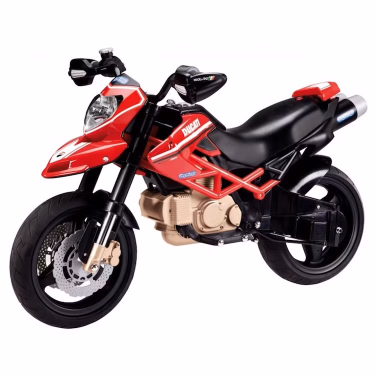 Dành cho các Ducatisti từ 3 tuổi trở lên, Ducati cũng đã tạo ra một chiếc Hypermotard mini. Khác với 2 mẫu xe trước, chiếc Hypermotard này là một mẫu môtô điện 2 bánh thực thụ, tuy nhiên các bậc phụ huynh có thể để con làm quen với 2 bánh phụ đi kèm.