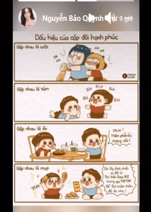 Động thái mới nhất của Quỳnh Thư gây chú ý. Ảnh chụp màn hình