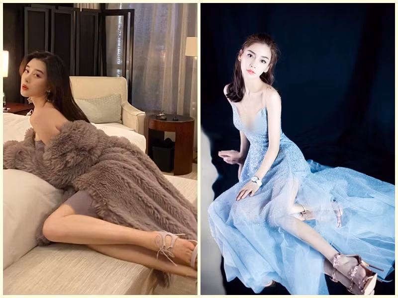 Vợ cũ và tình mới tin đồn của Huỳnh Hiểu Minh không thua kém nhau về sắc vóc. Ảnh: VTC,Weibo