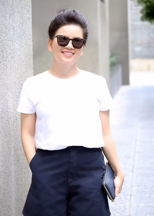 Ngọc Trinh từng khẳng định từ khi quen chồng, cô chưa thấy anh nóng tính như nhiều người đàn ông Hàn Quốc khác. Ảnh: FB Ngọc Trinh