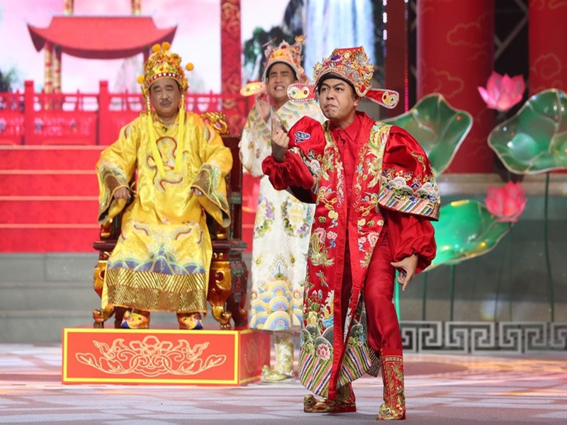 2 diễn viên thay Xuân Bắc và Công Lý ở Táo Quân 2022 là Trung Ruồi và Đỗ Duy Nam. Ảnh: VFC