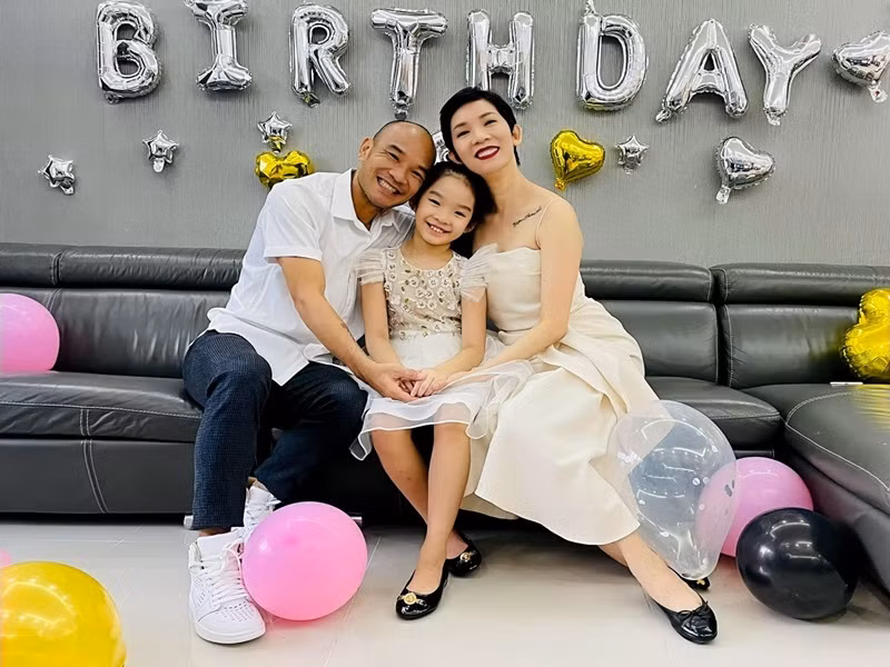 Tổ ấm của Xuân Lan hiện tại tràn ngập tiếng cười.