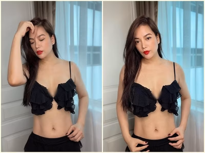 Hậu bị chê sắc vóc, nữ diễn viên phim “Hương ga” gây bất ngờ khi khoe hình thể thon gọn. Ảnh: FB Trương Ngọc Ánh