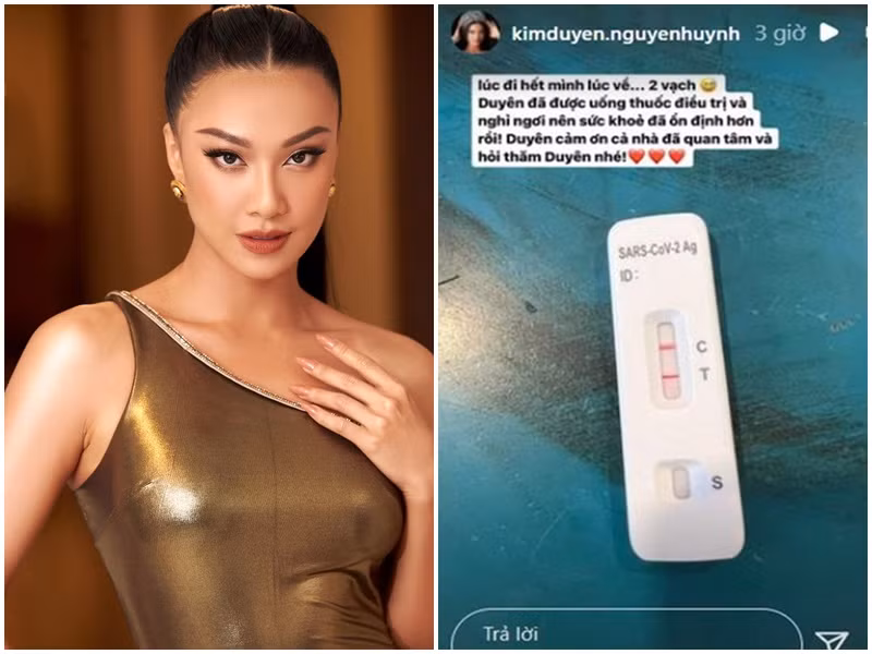 Nàng á hậu đang điều trị tại nhà.