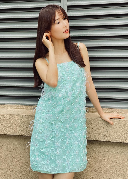 Năm 2013, Diễm My được cho là công khai hẹn hò Khánh Duy - giám đốc một công ty tư nhân tại TP HCM. Tuy nhiên, cuộc tình này nhanh chóng tan vỡ. Ảnh: FBNV