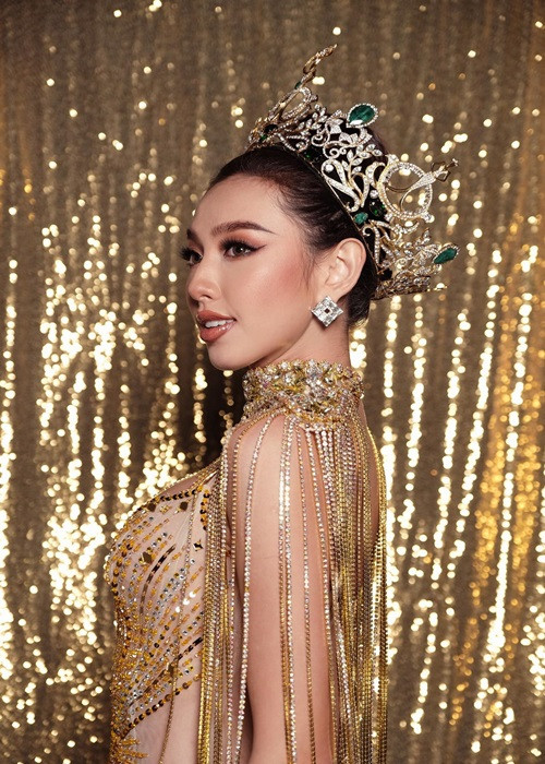 Thùy Tiên ngày càng xinh đẹp sau khi trở thành Hoa hậu Hòa bình Quốc tế 2021.