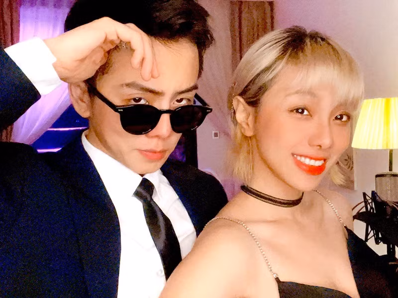 Giữa ồn ào, Kenji và Miko Lan Trinh khẳng định cả hai bị oan, bị gài bẫy và tấn công. Theo Lan Trinh, từ lúc mới để ý nhau, Kenji cho biết, anh không hề hẹn hò với bất kỳ ai. Ảnh: FB Miko Lan Trinh