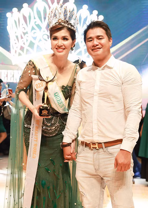 Oanh Yến hiện tại có cuộc sống giàu có, hạnh phúc bên doanh nhân Tân Long. Ảnh: Thời đại plus