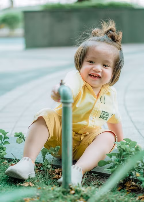 Con trai của Thanh Thúy - Đức Thịnh được xem là "thánh biểu cảm" vì có nhiều hình ảnh hài hước.