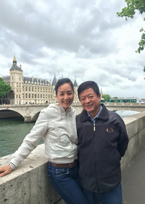 Đến giờ nghĩ lại, Chiều Xuân mới thấy việc mình kết hôn với nhạc sĩ Đỗ Hồng Quân là may mắn nhất cuộc đời. Ảnh: FB Đỗ Hồng Quân