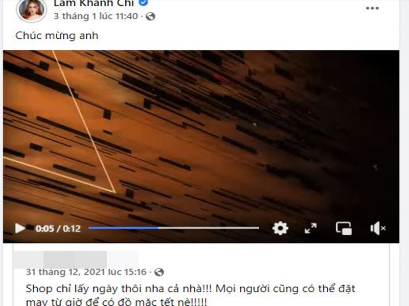 Cách đây ít ngày, Lâm Khánh Chi có động thái ủng hộ chồng cũ khi đăng tải status chúc mừng Phi Hùng kinh doanh online.