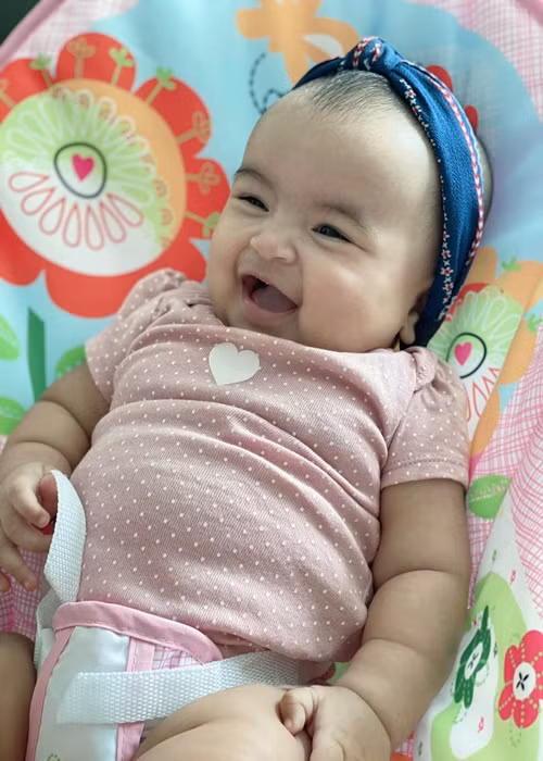 Nhóc tì nhà Võ Hạ Trâm chào đời vào tháng 7/2021, tên thân mật là Moon.